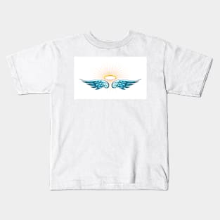 Angel Halo with Wings Kids T-Shirt